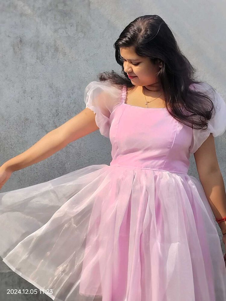 Customized Organza Mini Dress