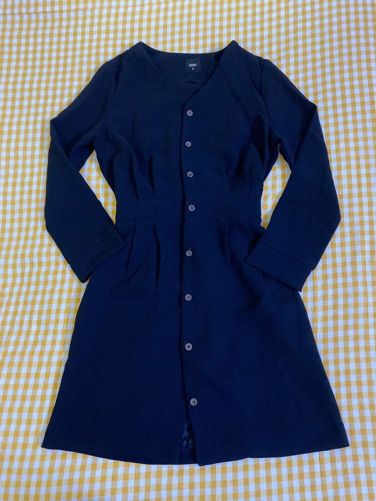Black Button-Down Dress Bust 34