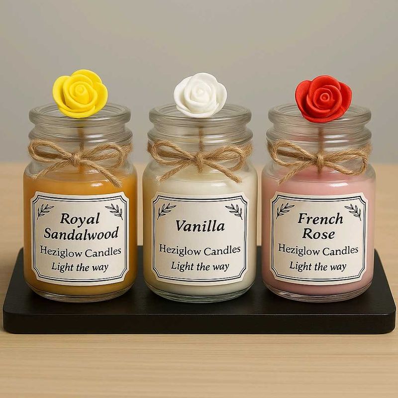 Heziglowcandles Combo Of 3