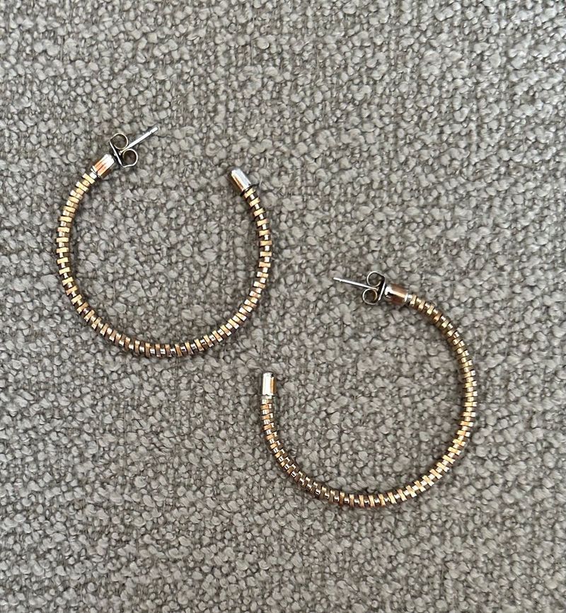 Antique Gold Hoops