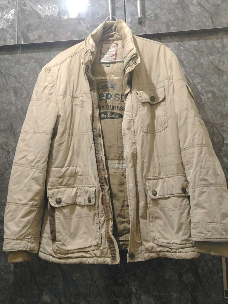 Men&#39;s Stylish Beige Jacket