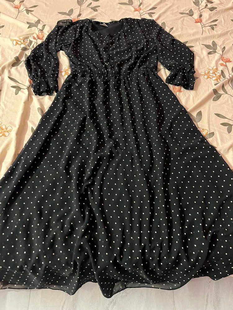 Polka Dot Maxi Dress