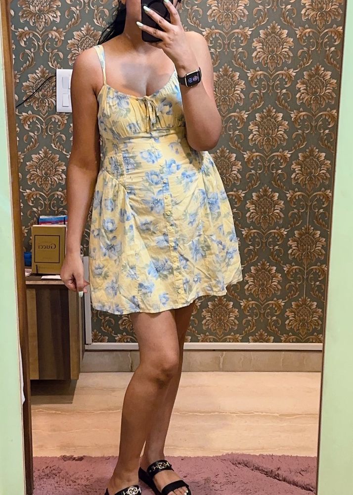NWT Hollister Sofia Button Front Mini Dress