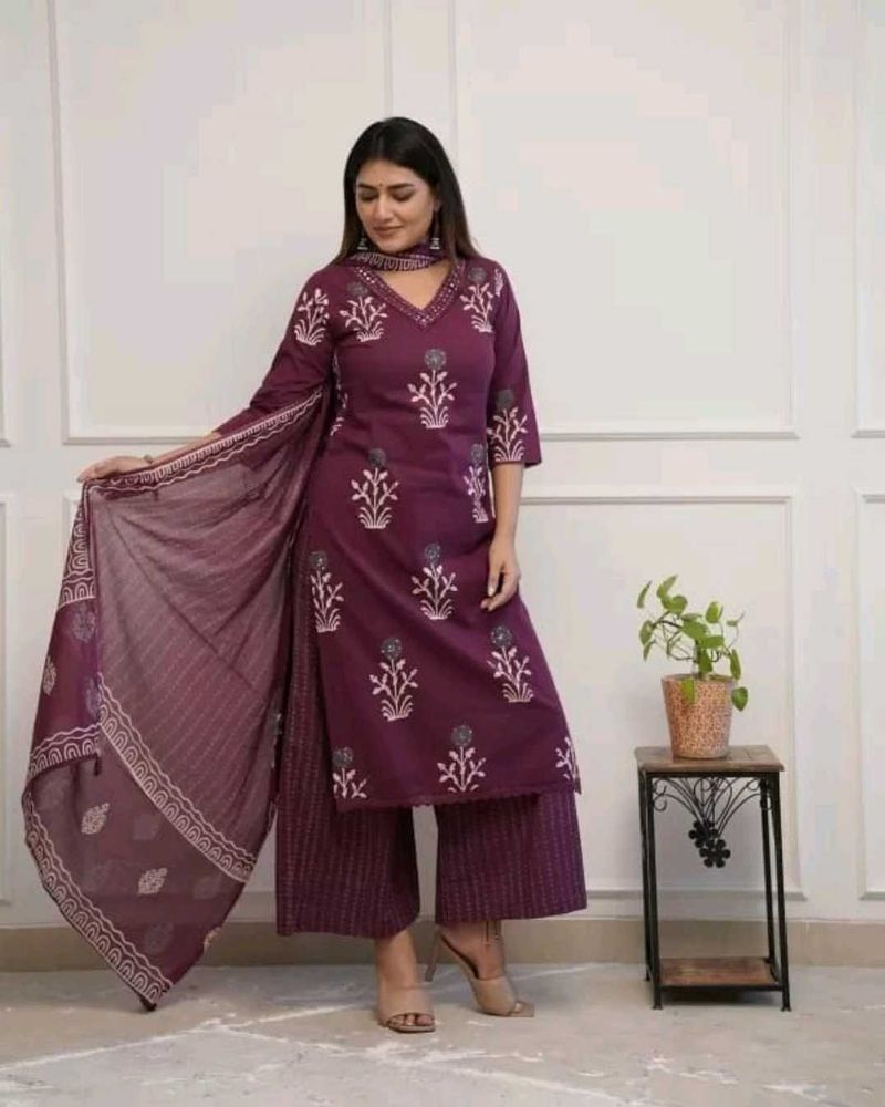 Kurta , Plazzo &amp; Dupatta Set