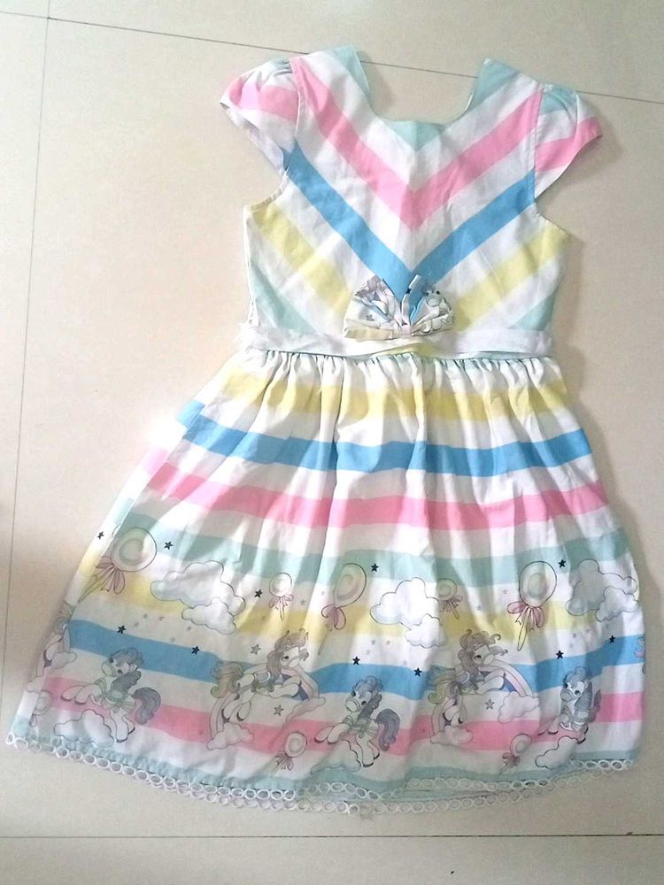 Cute Unicorn Theme Frock