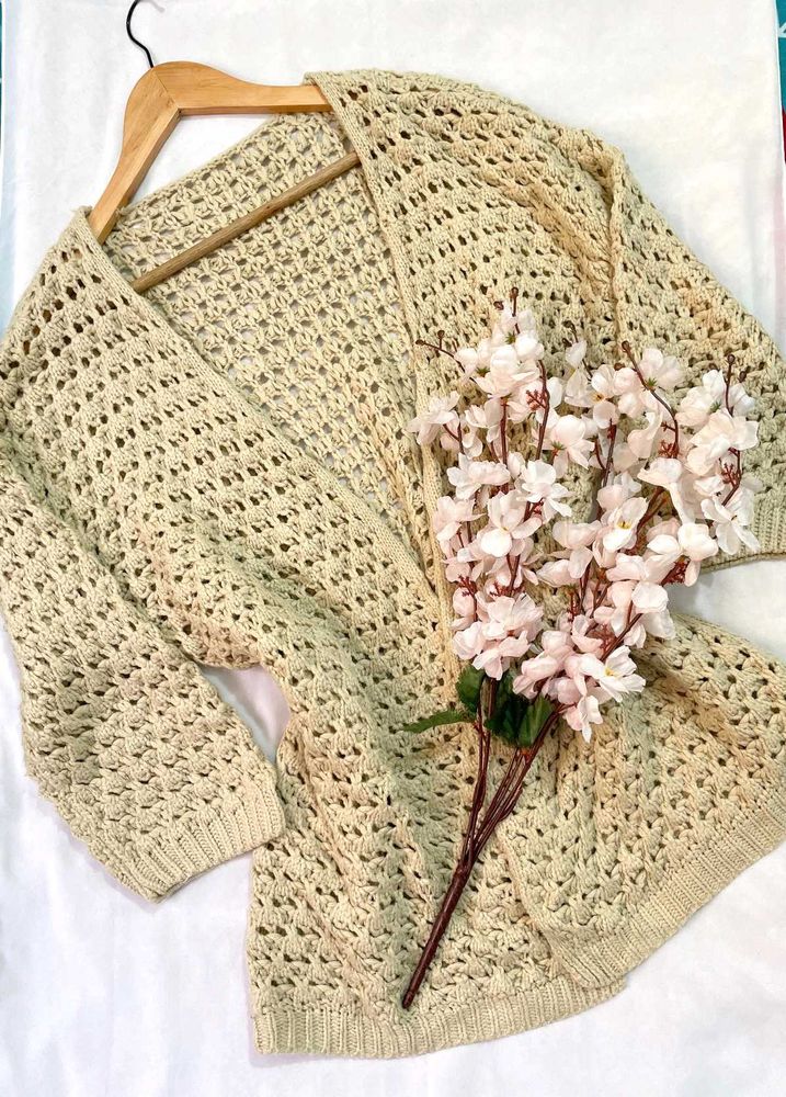 Boho Oversized Open Cardigan C