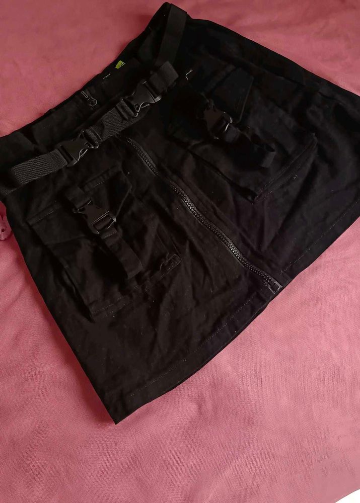 Tokyo Talkies Black Mini Skirt
