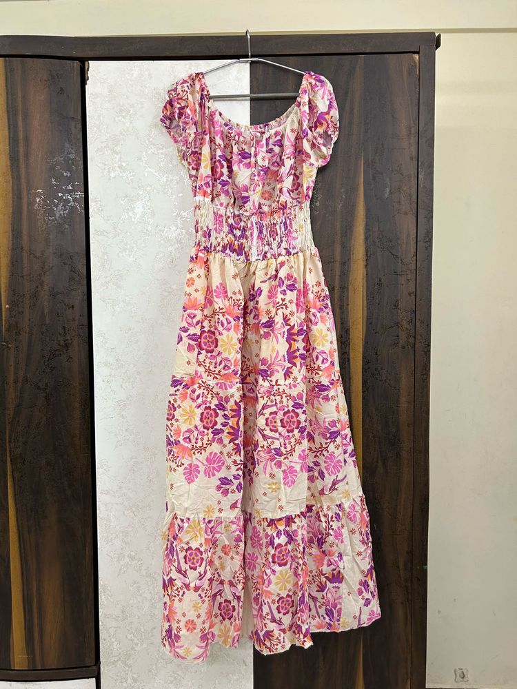Floral Smocked Maxi