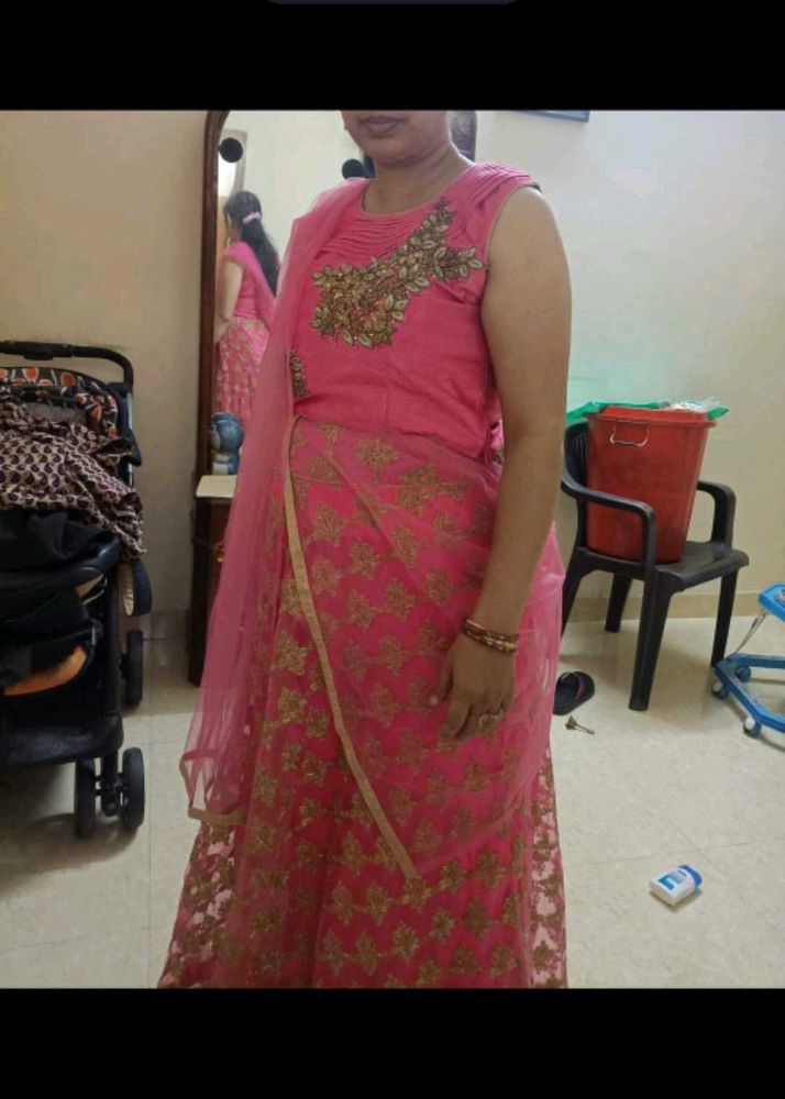 Elegant Pink Embroidered Salwar Suit