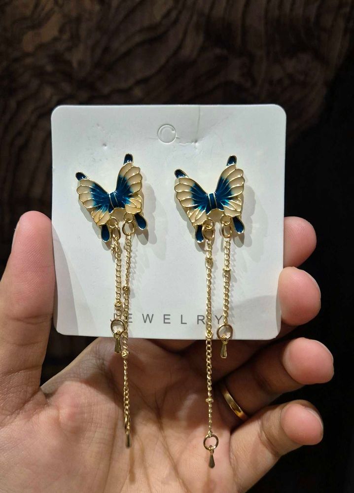 Butterfly Tassel Earrings