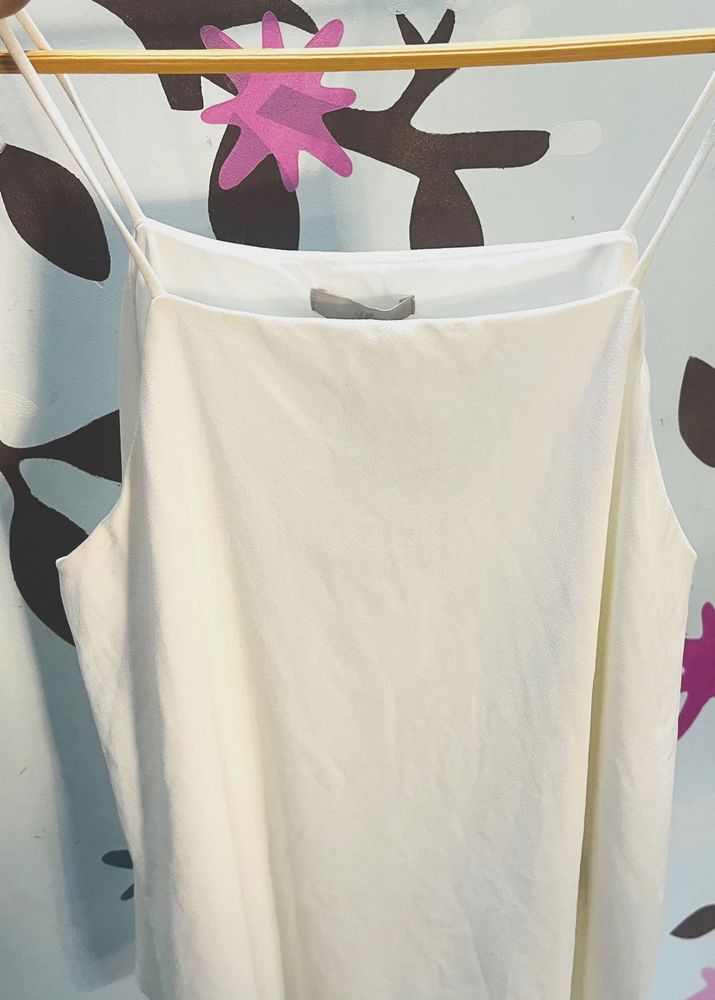 White Spaghetti Strap Tank Top