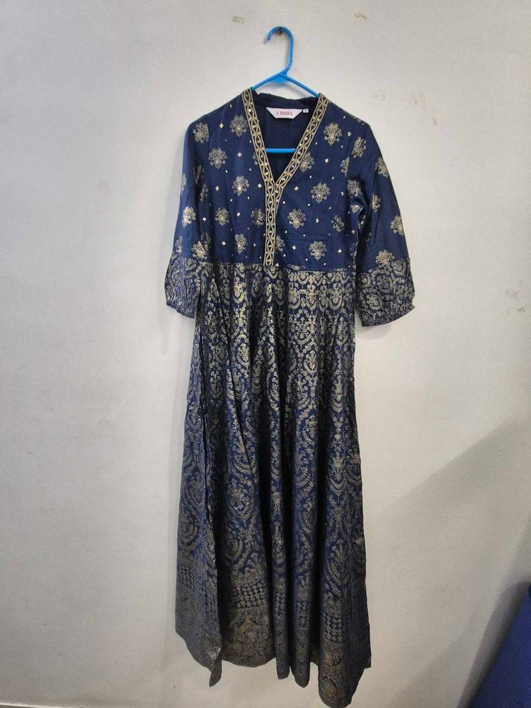 Elegant Blue Ethnic Gown