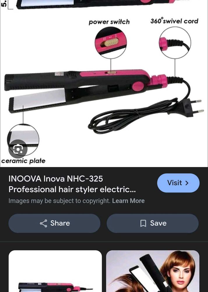 Inova NHC-325 Hair Straightener