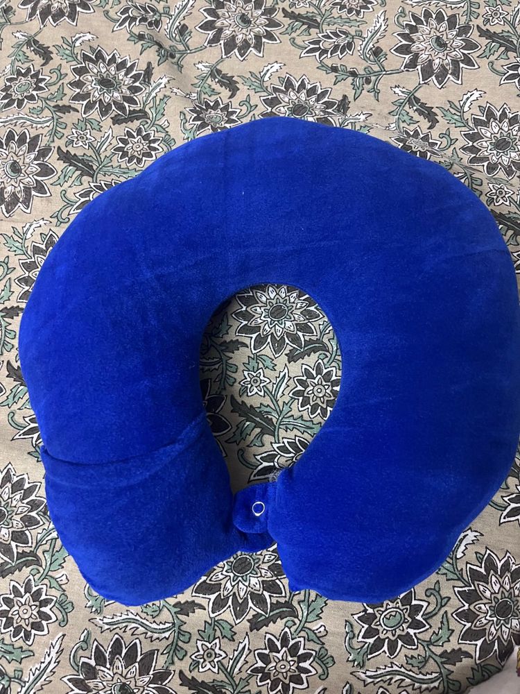 Blue Travel Neck Pillow