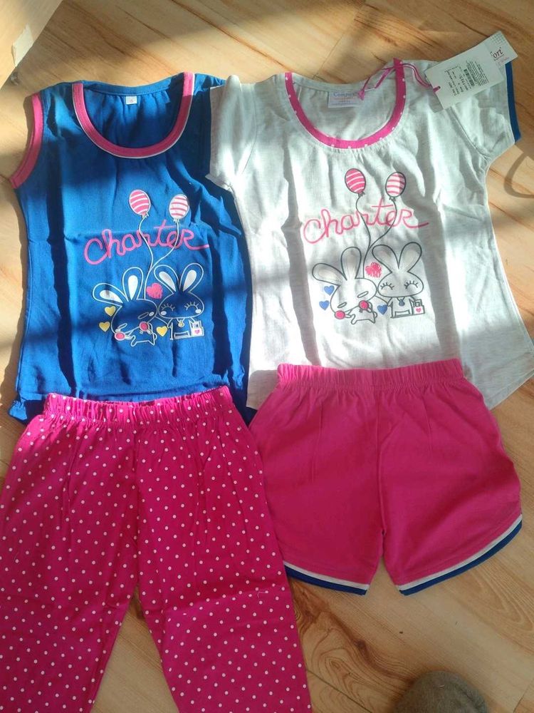 kids 4 ps capri suit