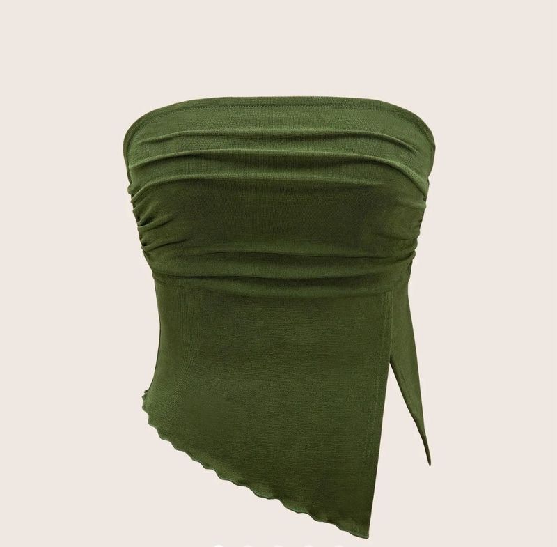 Olive Green Tube Top