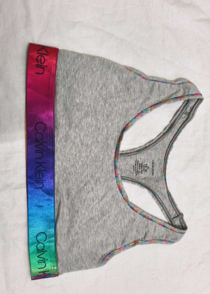 Calvin Klein Gray Sports Bra