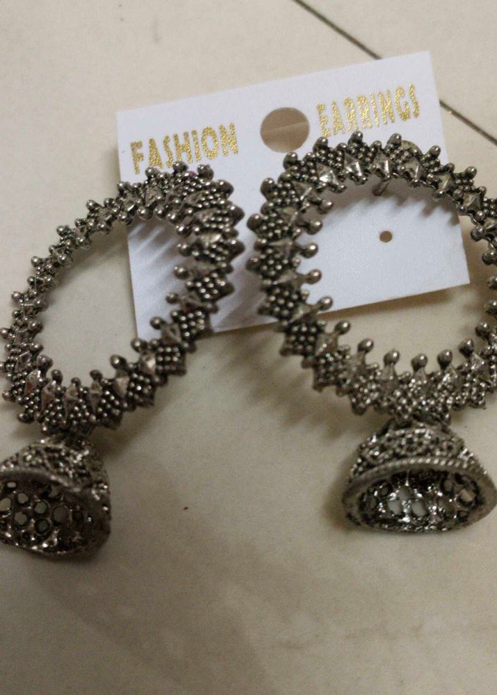 Hoop Jhumka Earrings