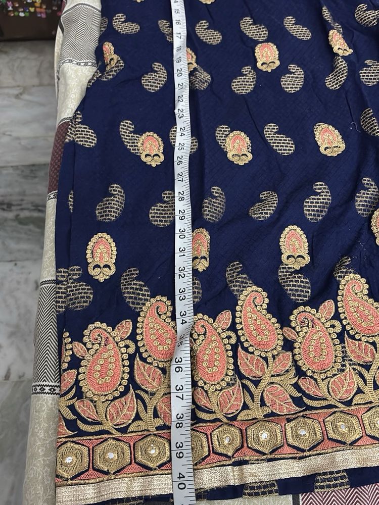 Elegant Blue Ethnic Skirt