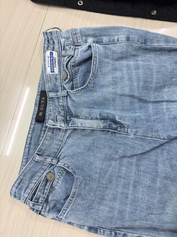 Light Wash Denim Jeans