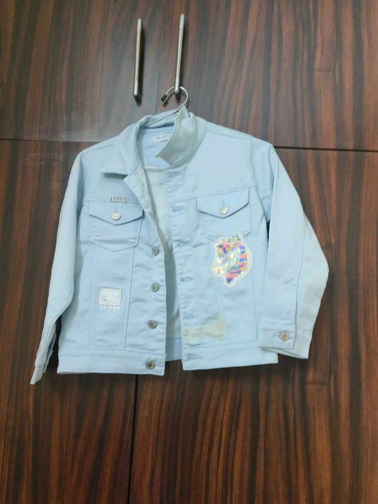Cute Light Blue Denim Jacket