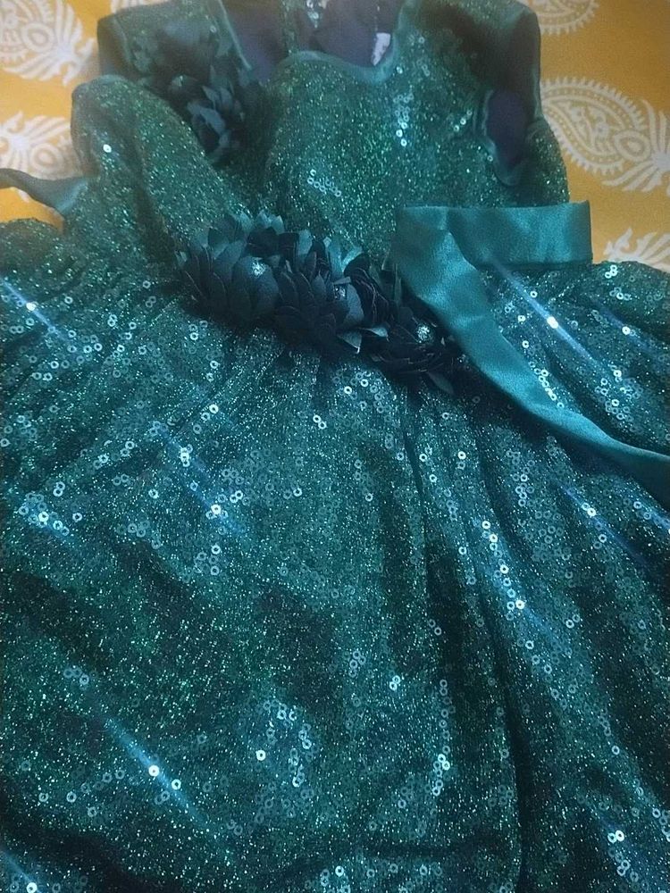Sparkly Emerald Green Dress