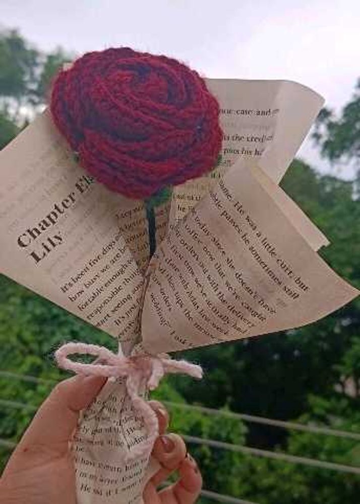 Crochet Rose Bouquet