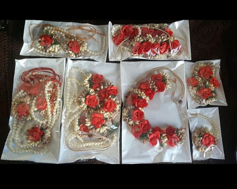 Artificial Flower Jewellery Set