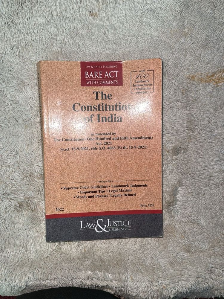 Constitution of India Bare Act