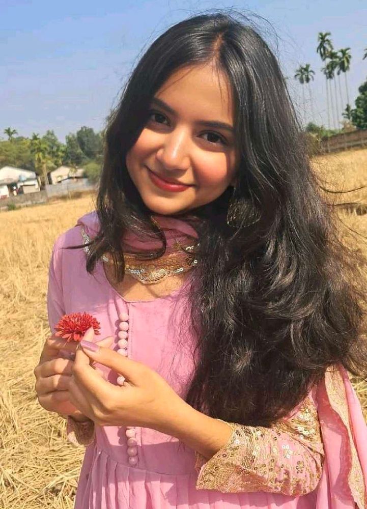 Pink Anarkali suit set🌷