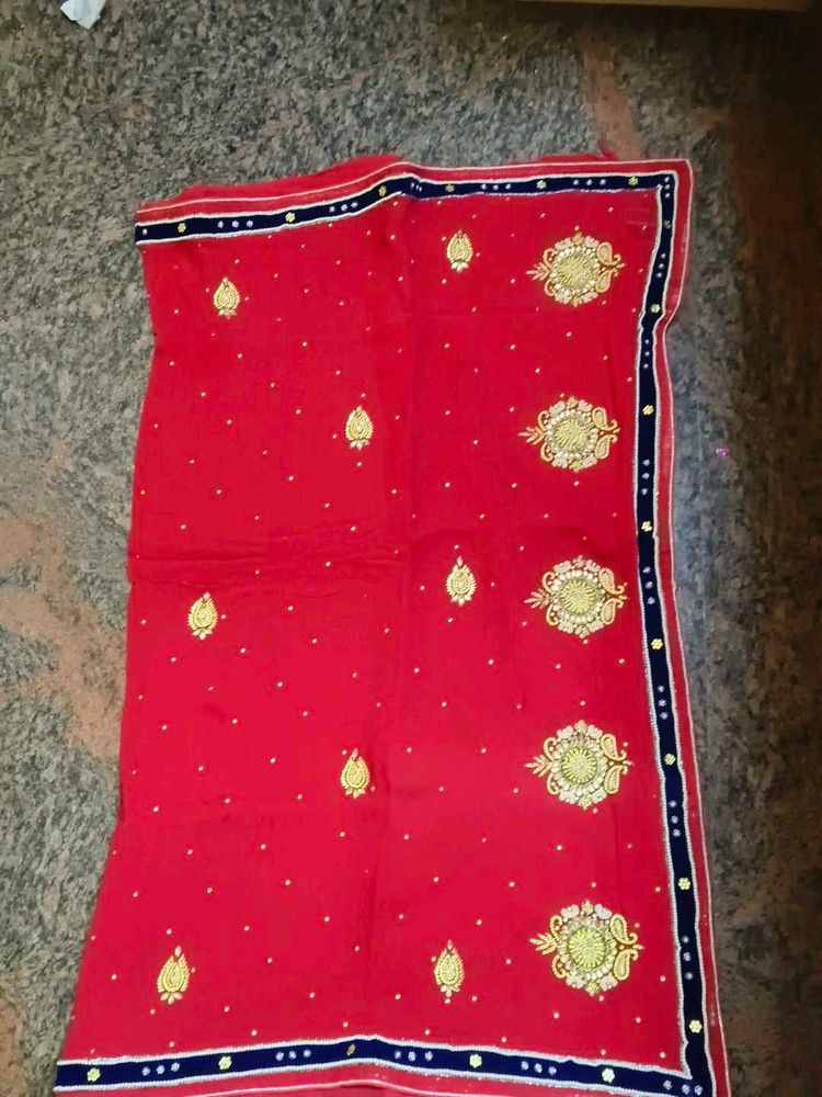 Red Heavy Pure Saree