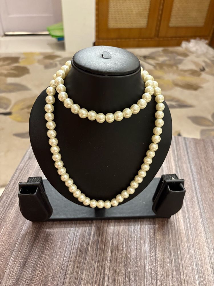 pearl necklace long length