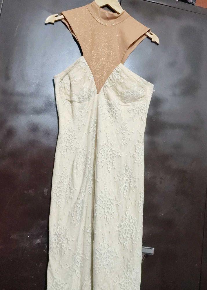 Cream Color Dress For Girl Or Women 32 Bust