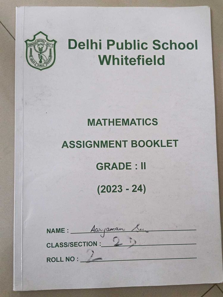 Grade 2 Math Assignment