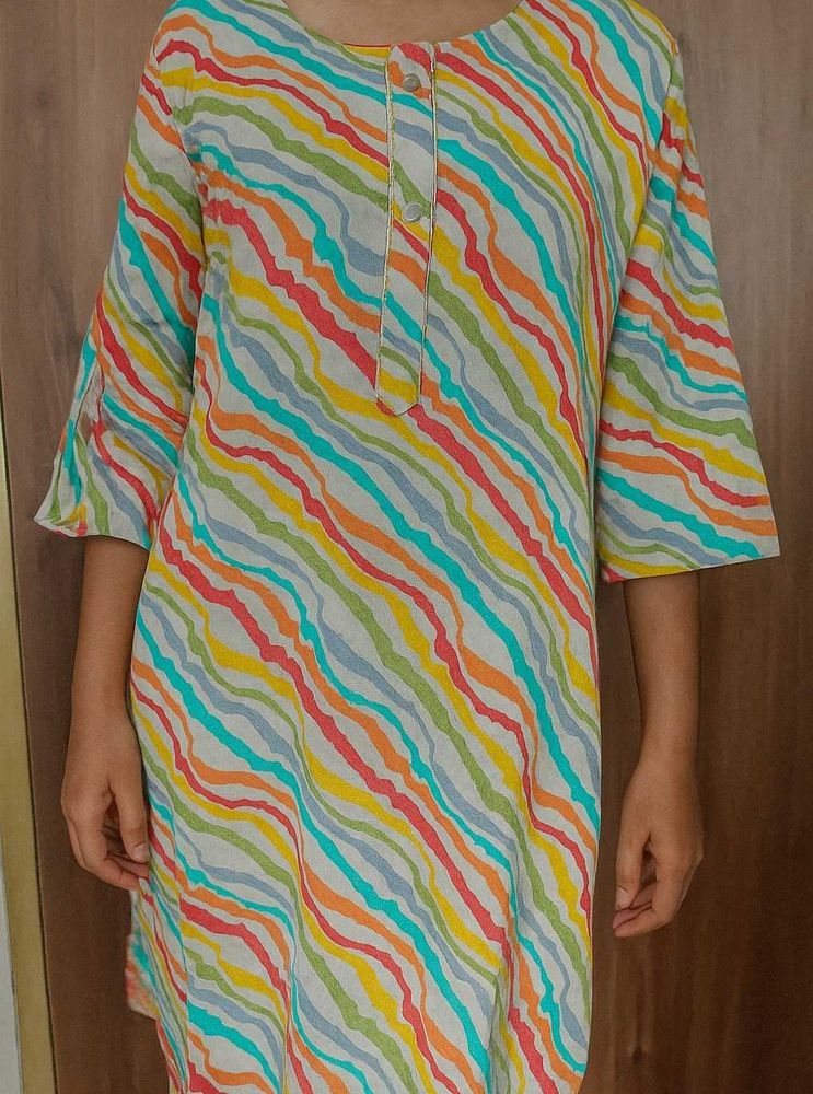 Colorful Striped Kurta