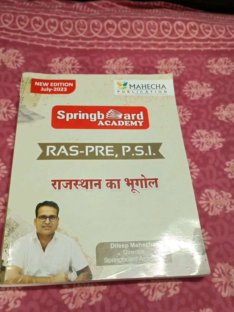 Mahecha Publication, Rajasthan Geography, Springboard Academy,July2023 Edition