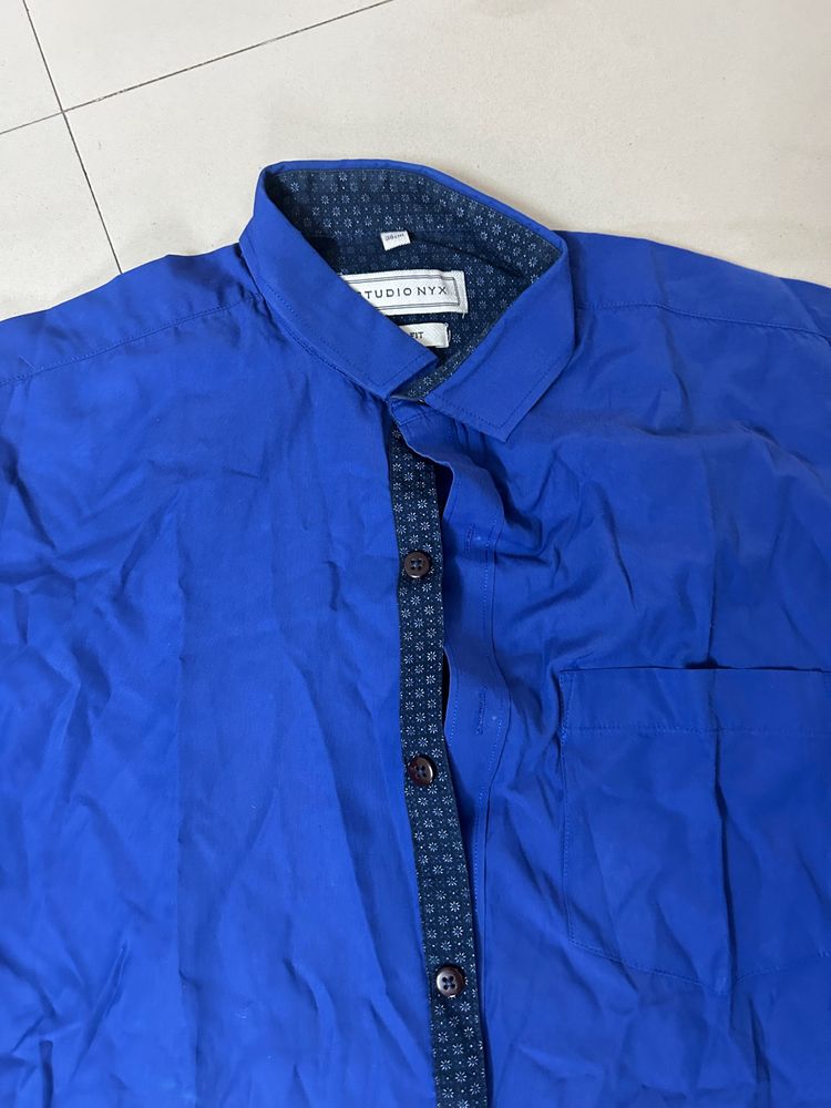 Combo Blue, White Shirt and Kurta For Men