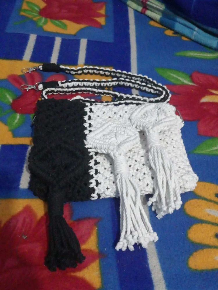 Handmade Macrame Crossbody Bag