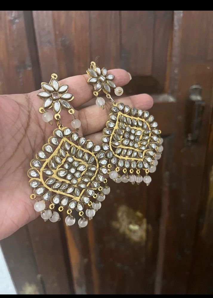 elegant Kundan earrings