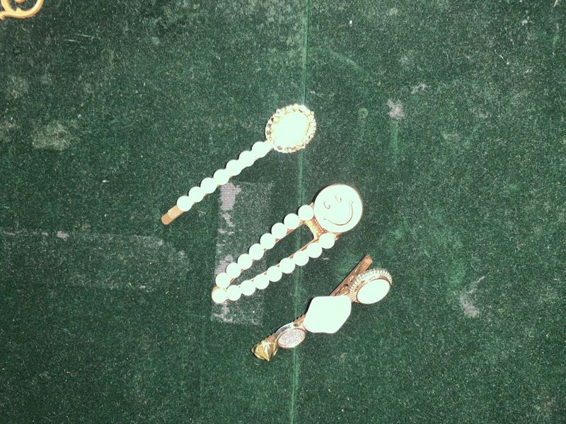 Pearl Hair Clip Set