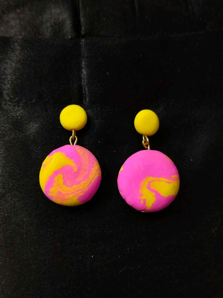 Swirl Clay Earrings