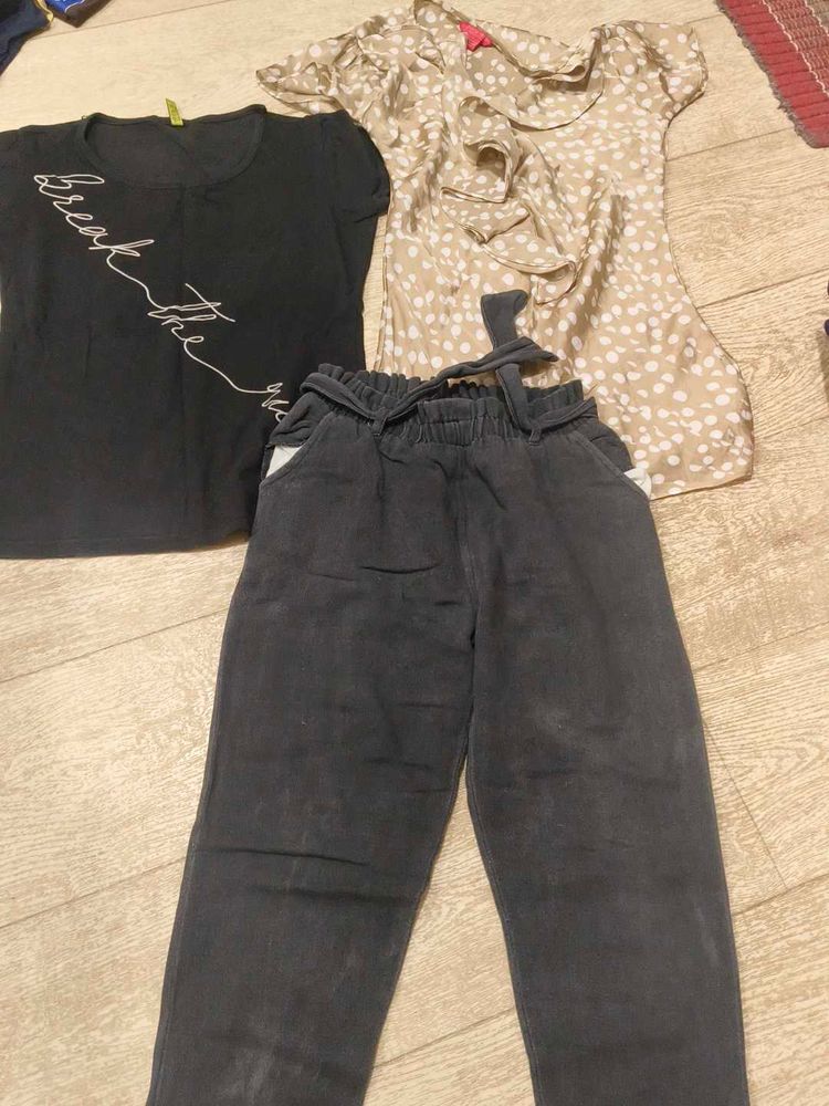 2 tops 1 lawer.Ladies Outfit Set