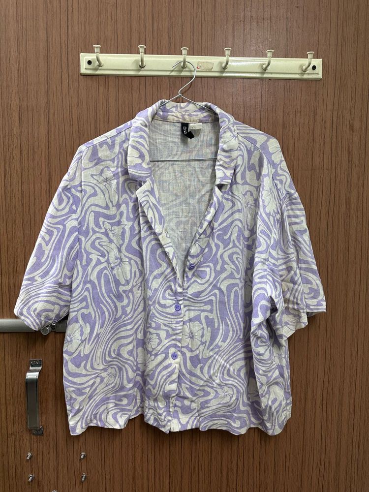 H&amp;M Patterned Short Sleeve Shirt