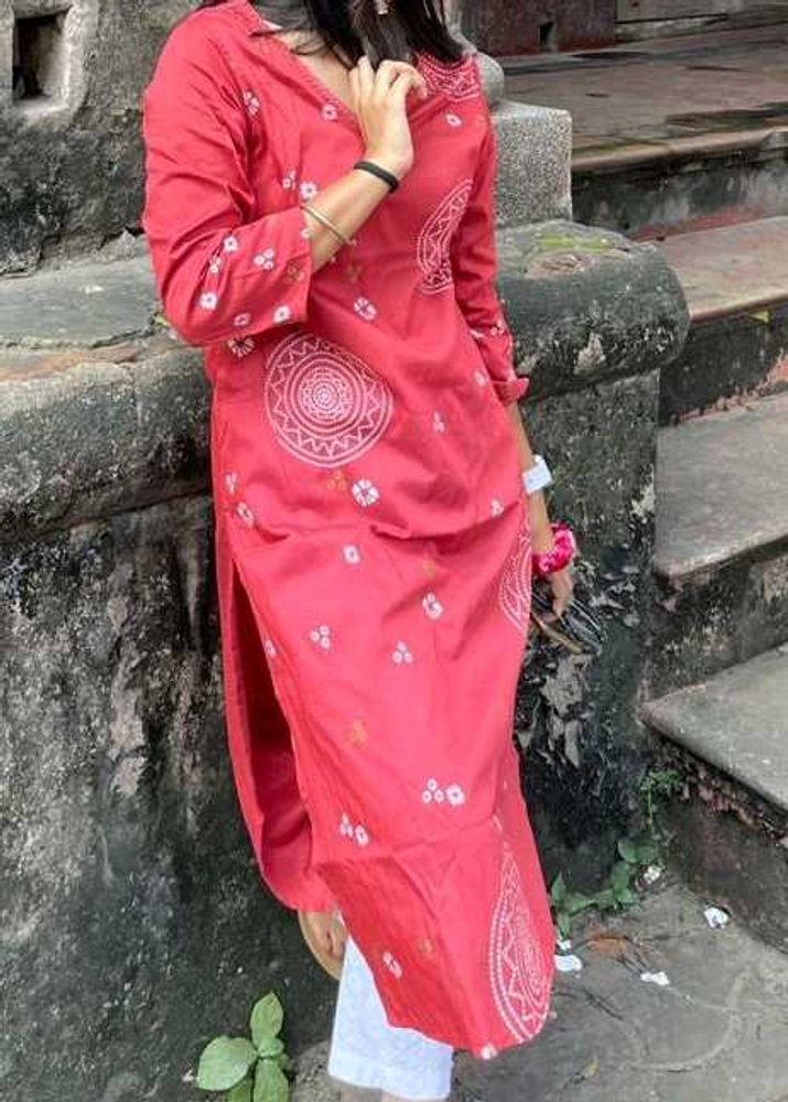 A-line Kurti Max (Red)