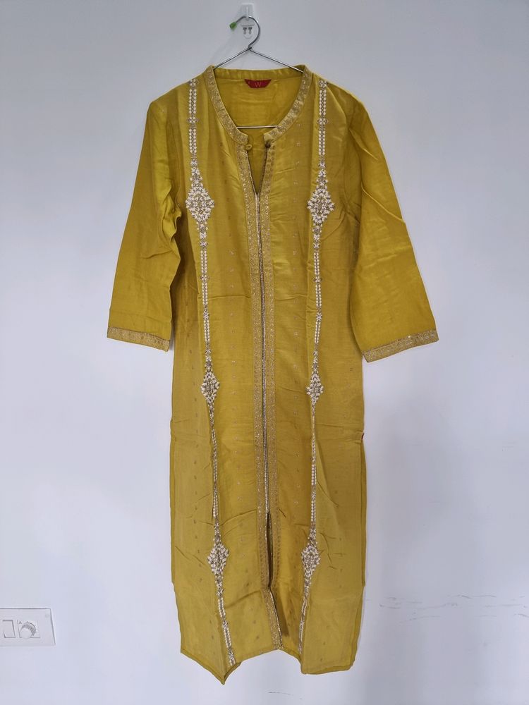 W Straight Kurta, SIZE - XS
