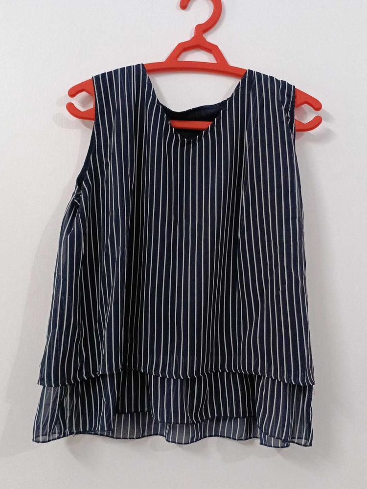 Striped Sleeveless Top