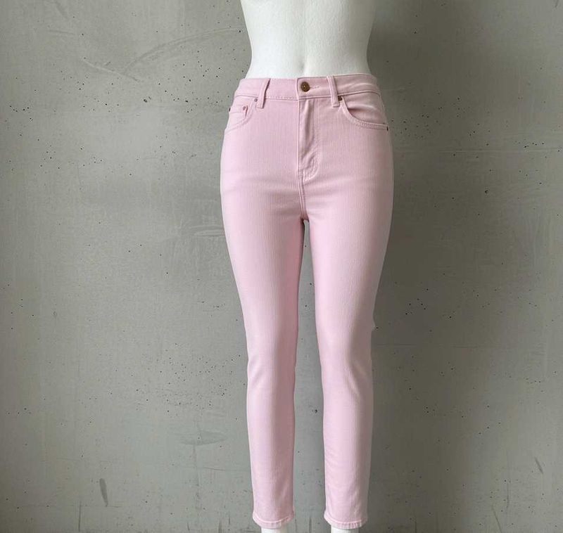 Cute Pink Denim Jeans