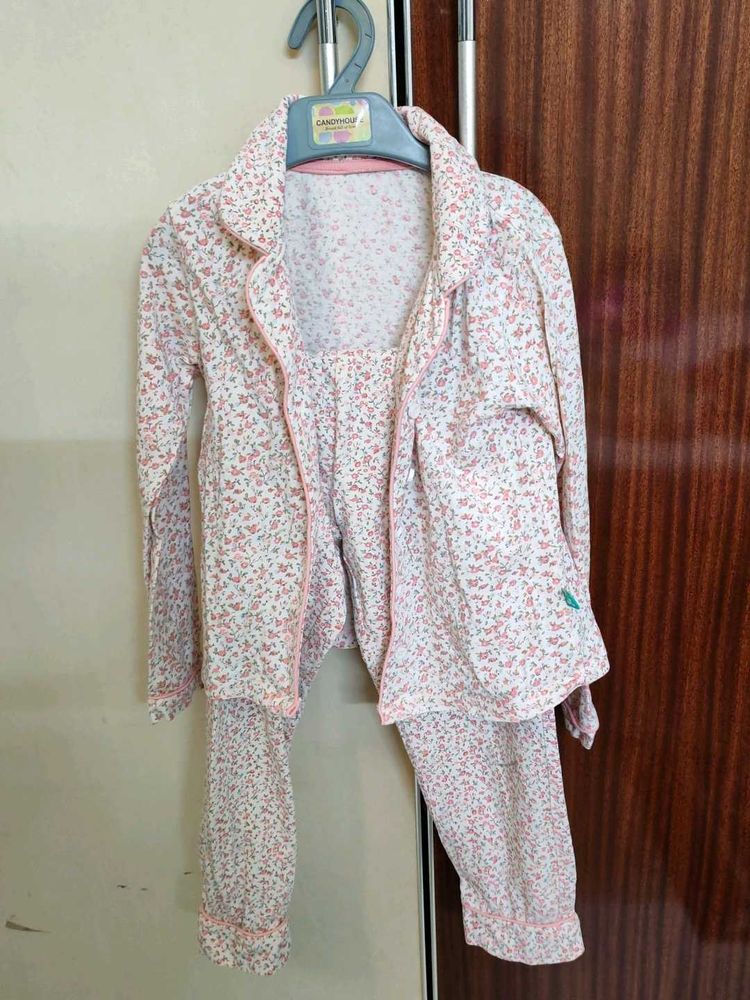 JusCubs Night Suit For Girls