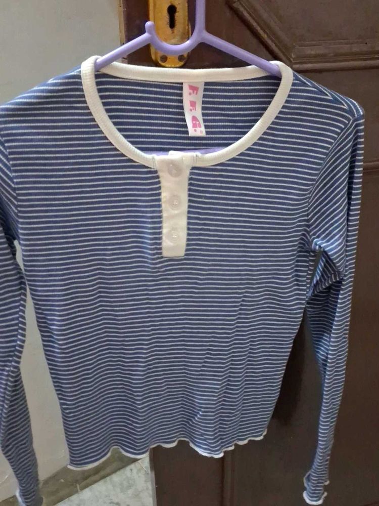 Striped Long Sleeve Top