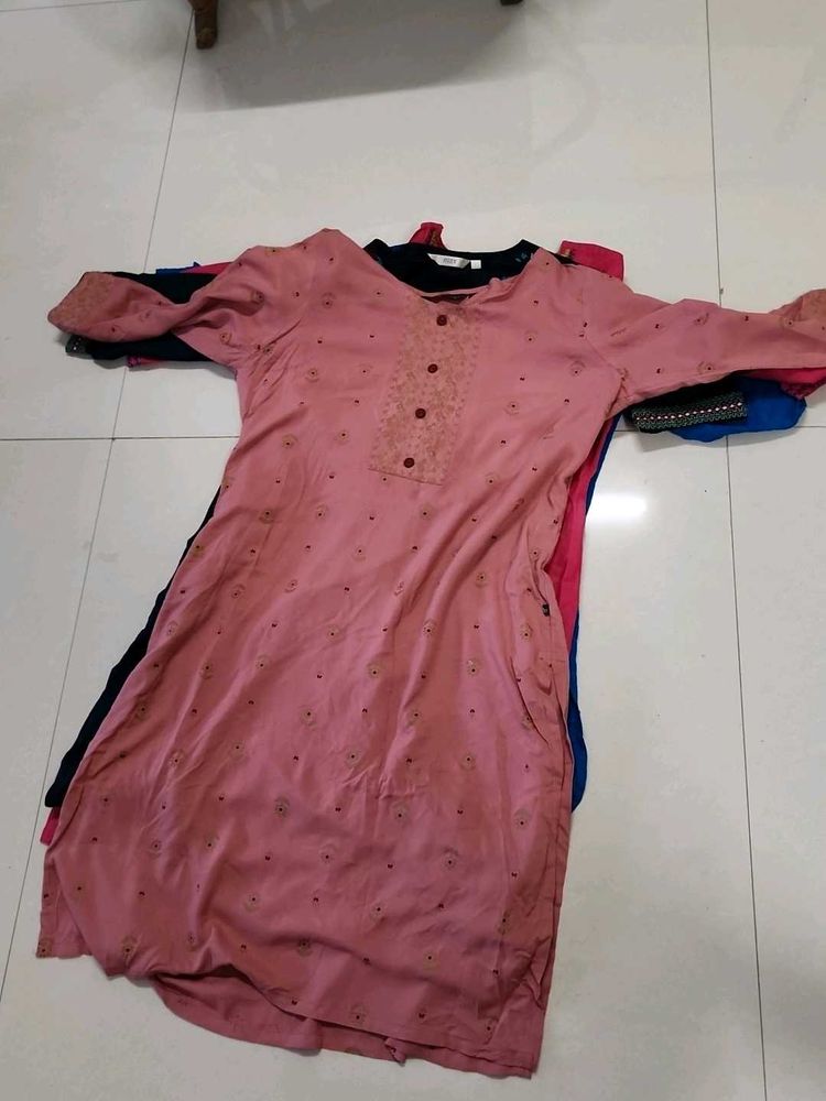 Set of 4 Cotton Large Size Kurtis